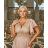 Women's Plus Size (42-46) Long Elegant Party Sleeveless Dress POLISH FASHION PMLBC23265-10 Golden 44
