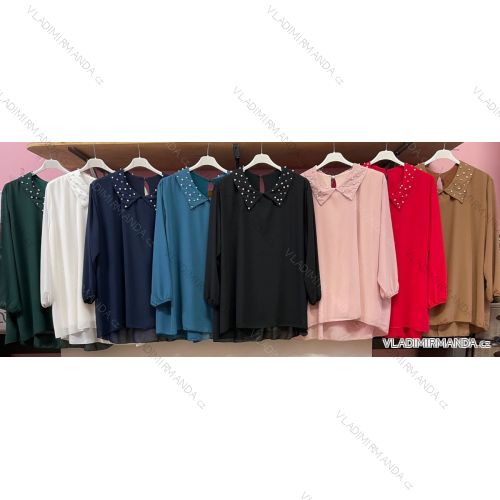 Tunic / blouse long sleeve women's oversized (3XL / 4XL ONE SIZE) ITALIAN FASHION IMWQ2191650