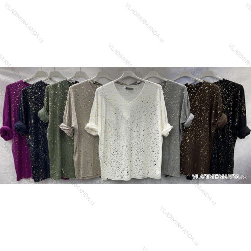 Tunic / blouse long sleeve women's oversized (3XL / 4XL ONE SIZE) ITALIAN FASHION IMWQ2191650