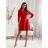 Women's Elegant Long Sleeve Dress (S/M ONE SIZE) ITALIAN FASHION IMD23805