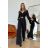 Women's Plus Size (42-46) Long Elegant Party Sleeveless Dress POLISH FASHION PMLBC23265-10 black 34