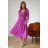 Women's Plus Size (42-46) Long Elegant Party Sleeveless Dress POLISH FASHION PMLBC23265-10 fuchsia 34
