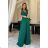 Women's Long Elegant Party Sleeveless Dress (34-42) POLISH FASHION PMLBC232231-13 Green 34