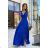 Women's Plus Size (42-46) Long Elegant Party Sleeveless Dress POLISH FASHION PMLBC23265-10