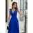 Women's Plus Size (42-46) Long Elegant Party Sleeveless Dress POLISH FASHION PMLBC23265-10