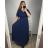Women's Plus Size Dress Long Elegant Casual Short Sleeve (2XL/3XL ONE SIZE) ITALIAN FASHION IM423ISABELA L/XL light purple