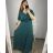 Women's Plus Size Dress Long Elegant Casual Short Sleeve (2XL/3XL ONE SIZE) ITALIAN FASHION IM423ISABELA L/XL light purple