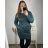 Classic Warm Long Sleeve Dress Women's (L / XL ONE SIZE) ITALIAN FASHION IMD211121 béžová L/XL