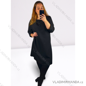 Women's Elegant Sheath Long Sleeve Dress (44,46,48,50,52) POLISH FASHION PMWHB23004-1/DU