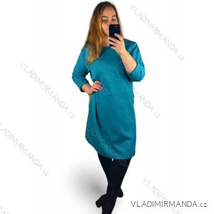 Women's Elegant Sheath Long Sleeve Dress (44,46,48,50,52) POLISH FASHION PMWHB23004/DU
