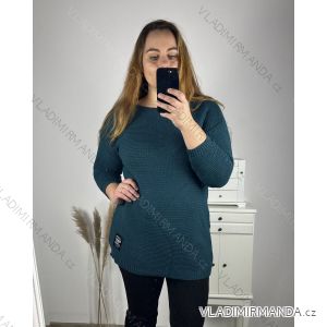 Women's Plus Size Warm Long Sleeve Dress (XL/2XL/3XL ONE SIZE) ITALIAN FASHION IM423450