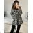 Women's Button Up Fluff Coat With Hood (S/M/L ONE SIZE) ITALIAN FASHION IM423600
