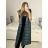 Women's elegant party long sleeve dress (S/M ONE SIZE) ITALIAN FASHION IM322282 M Brown