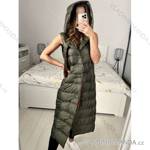 Women's elegant party long sleeve dress (S/M ONE SIZE) ITALIAN FASHION IM322282 M Brown