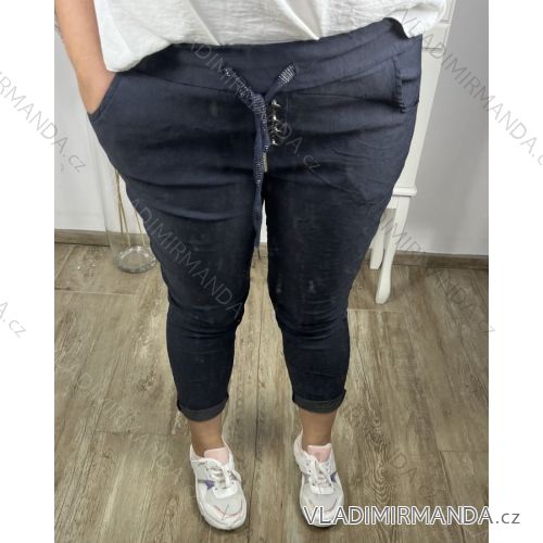 Women's long stretch pants (54/56 ONE SIZE) ITALIAN FASHION IM423KNOP