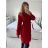 Women's Fluffy Coat (S/M ONE SIZE) ITALIAN FASHION IM723050 S/M Black and white