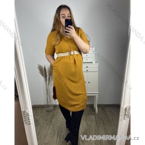 Shirt extended 3/4 long sleeve women's (L/XL/2XL ONE SIZE) ITALIAN FASHION IM423025