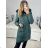 Women's winter coat (S-2XL) POLISH FASHION PMWC22AGJ9062 Green S