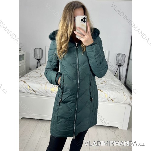 Women's winter coat (S-2XL) POLISH FASHION PMWC22AGJ9062 Green S