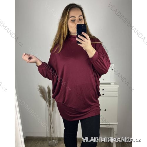 Women's long sleeve tunic oversized (UNI XL-2XL) ITALIAN FASHION IM720050