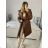 Women's Fluffy Long Sleeve Coat (S/M/L ONE SIZE) ITALIAN FASHION IMC23427 M / L black