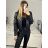 Women's leatherette jacket (SML-XL) ITALIAN FASHION IMWA216689 S/M black