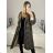 Women's Button Down Fluffy Coat (S/M/L ONE SIZE) ITALIAN FASHION IMD22962 L/XL black-brown