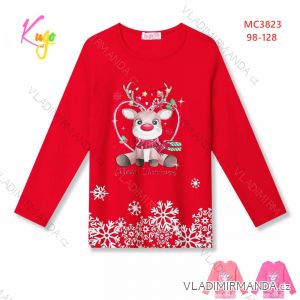 T-shirt with long sleeves children's girls girls (98-128) KUGO HL9309