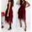 Women's Long Chiffon Short Sleeve Dress (S/M ONE SIZE) ITALIAN FASHION IMWGS231048