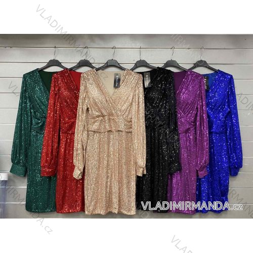 Women's Long Chiffon Short Sleeve Dress (S/M ONE SIZE) ITALIAN FASHION IMWGS231048