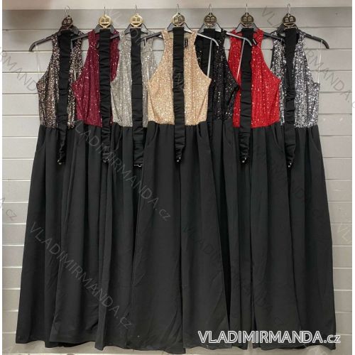 Women's Long Elegant Sleeveless Jumpsuit (S/M ONE SIZE) ITALIAN FASHION IMWGS231166