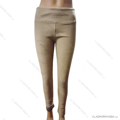 Leggings long insulated women's jeans (S/M,M/L,L/XL)) TURKISH FASHION DDS23A536V Camel brown M / L