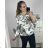 Women's Plus Size Long Sleeve Tunic (3XL/4XL/5XL ONE SIZE) ITALIAN FASHION IM423CALIFORNIA 3xl / 4xl grey