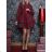 Women's Elegant Long Sleeve Dress (S/M ONE SIZE) ITALIAN FASHION IMM23M6062