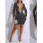 Women's Elegant Long Sleeve Dress (S/M ONE SIZE) ITALIAN FASHION IMM23M6062