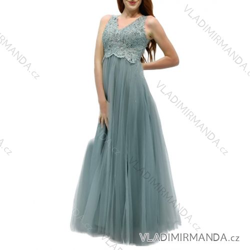 Women's Long Long Sleeve Party Dress (S/M ONE SIZE) ITALIAN FASHION IMM23056