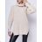 Women's Knitted Extended Turtleneck Long Sleeve Sweater (S/M ONE SIZE) ITALIAN FASHION IMM23M3289