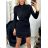 Women's Elegant Long Sleeve Dress (S/M ONE SIZE) ITALIAN FASHION IMM23M6062