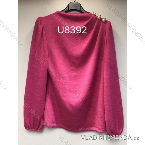 Women's Long Sleeve Knitted Sweater (S/M ONE SIZE) ITALIAN FASHION IMM22FD9073