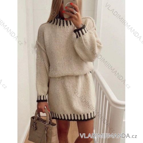 Women's Long Sleeve Leather Jacket (S-XL) ITALIAN FASHION IMM23MS228058