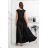 Women's Long Formal Short Sleeve Dress (36-54) POLISH FASHION PMLMR23ALICE black 34