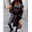Women's Long Sleeve Coat (S/M ONE SIZE) ITALIAN FASHION IMPGM235272 black S/M