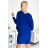 402-6 Bat dress with a neckline - blue color with glitter
