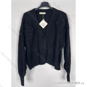 Women's Long Sleeve Knitted Sweater (S/M ONE SIZE) ITALIAN FASHION IMPBB23J23665