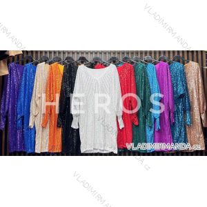 Women's Long Chiffon Short Sleeve Dress (S/M ONE SIZE) ITALIAN FASHION IMWGS231048