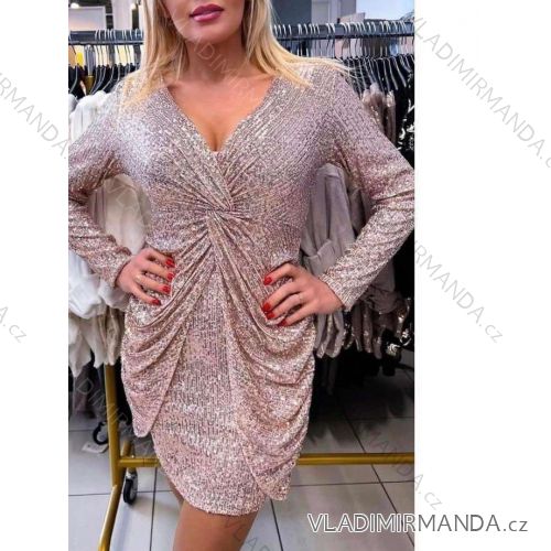Buttoned Dress with Buttoned Ladies (uni s-m) ITALIAN FASHION IM2203948