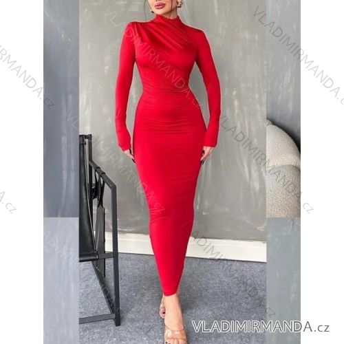 Women's Long Chiffon Short Sleeve Dress (S/M ONE SIZE) ITALIAN FASHION IMWGS231048