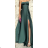 Women's Long Summer Elegant Strapless Dress (S/M ONE SIZE) ITALIAN FASHION IMPBB23B23687 black S/M