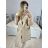 Women's Long Sleeve Hooded Alpaca Coat (S/M ONE SIZE) POLISH FASHION IMWK23747