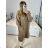 Long Sleeve Hooded Alpaca Coat Women Plus Size (S/M/L ONE SIZE) ITALIAN FASHION IMWCW23011